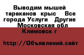 Выводим мышей ,тараканов, крыс. - Все города Услуги » Другие   . Московская обл.,Климовск г.